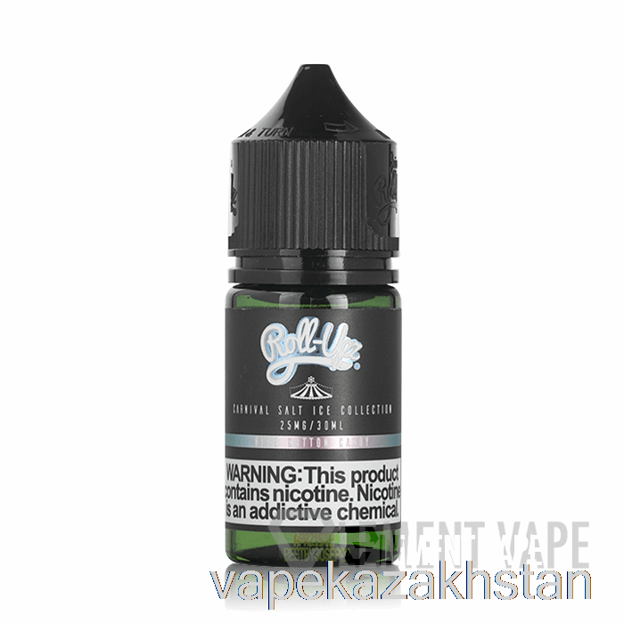 Vape Kazakhstan ICE Blue Cotton Candy SALT - Carnival - Juice Roll Upz - 30mL 25mg